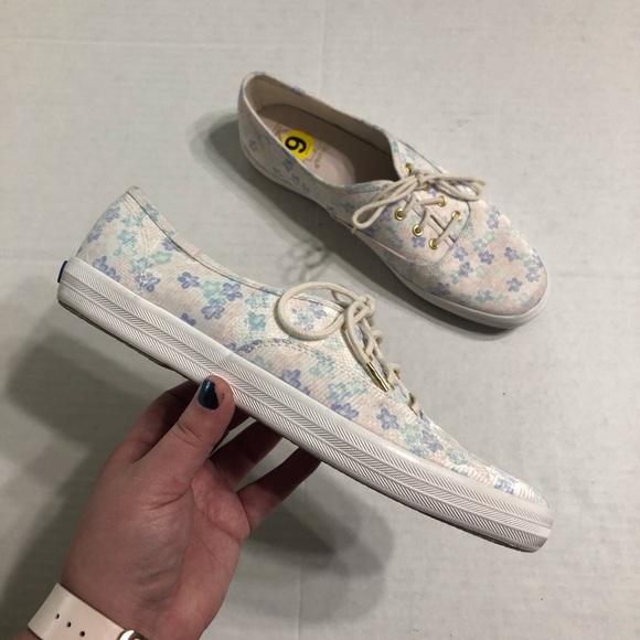 NWT Keds Champion Embroidered Floral Sneakers - Picture 6 of 10